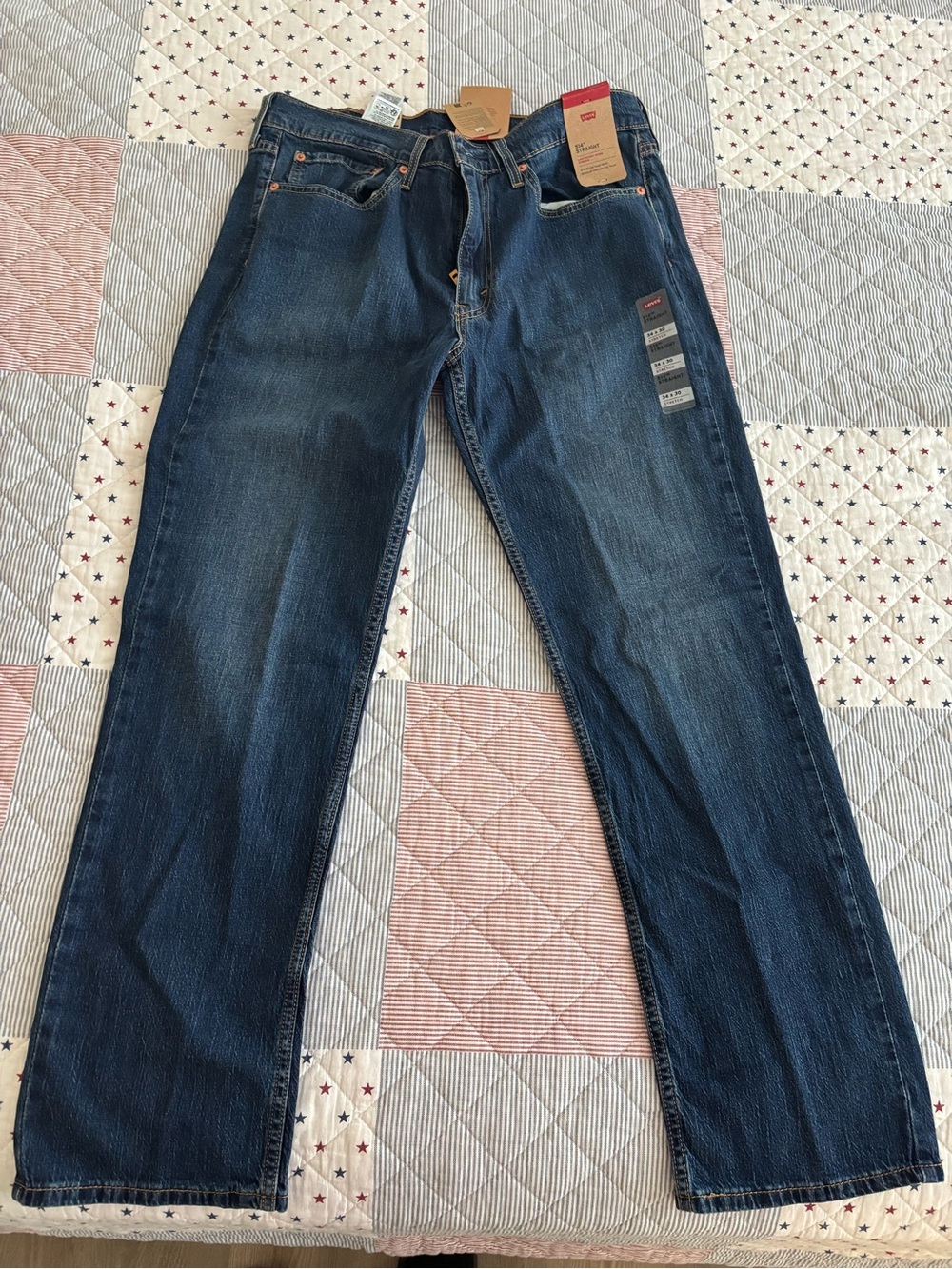 Levi's Men's Straight Jeans in Deep Indigo Wash